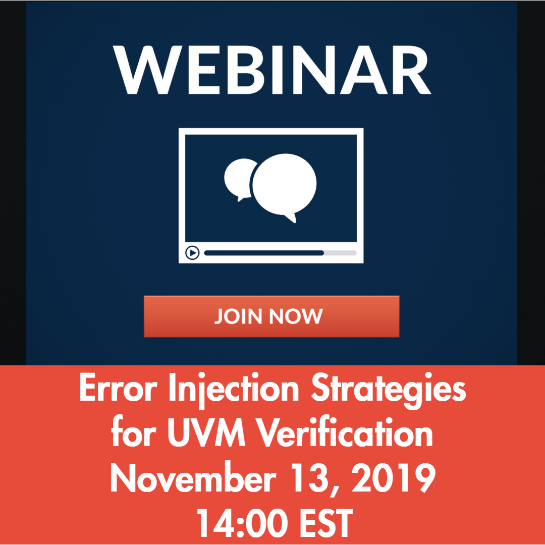 UVM Webinar: Error Injection Strategies for UVM Verification